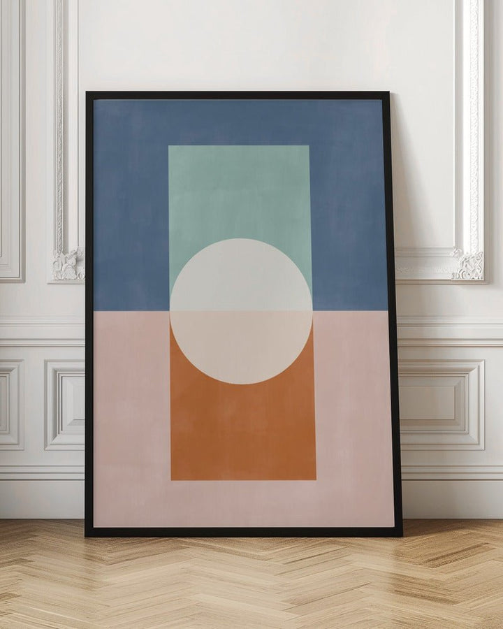 Geometric Shapes And A Muted Color Palette - Stretched Canvas, Poster or Fine Art Print - I Heart Wall Art - Poster Print, Canvas Print or Framed Art Print
