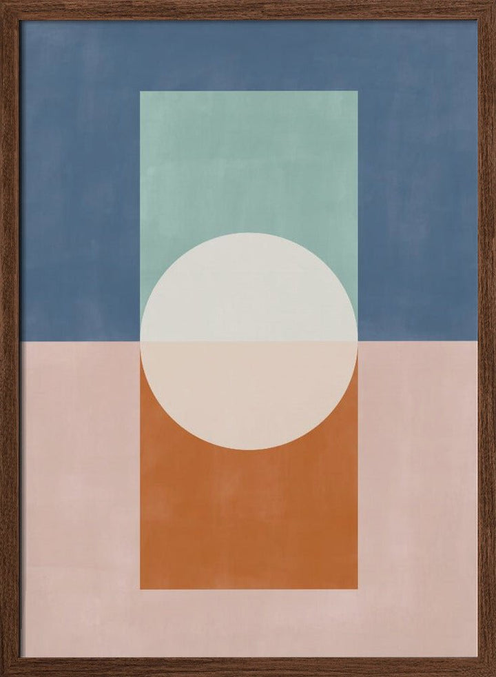 Geometric Shapes And A Muted Color Palette - Stretched Canvas, Poster or Fine Art Print - I Heart Wall Art - Poster Print, Canvas Print or Framed Art Print