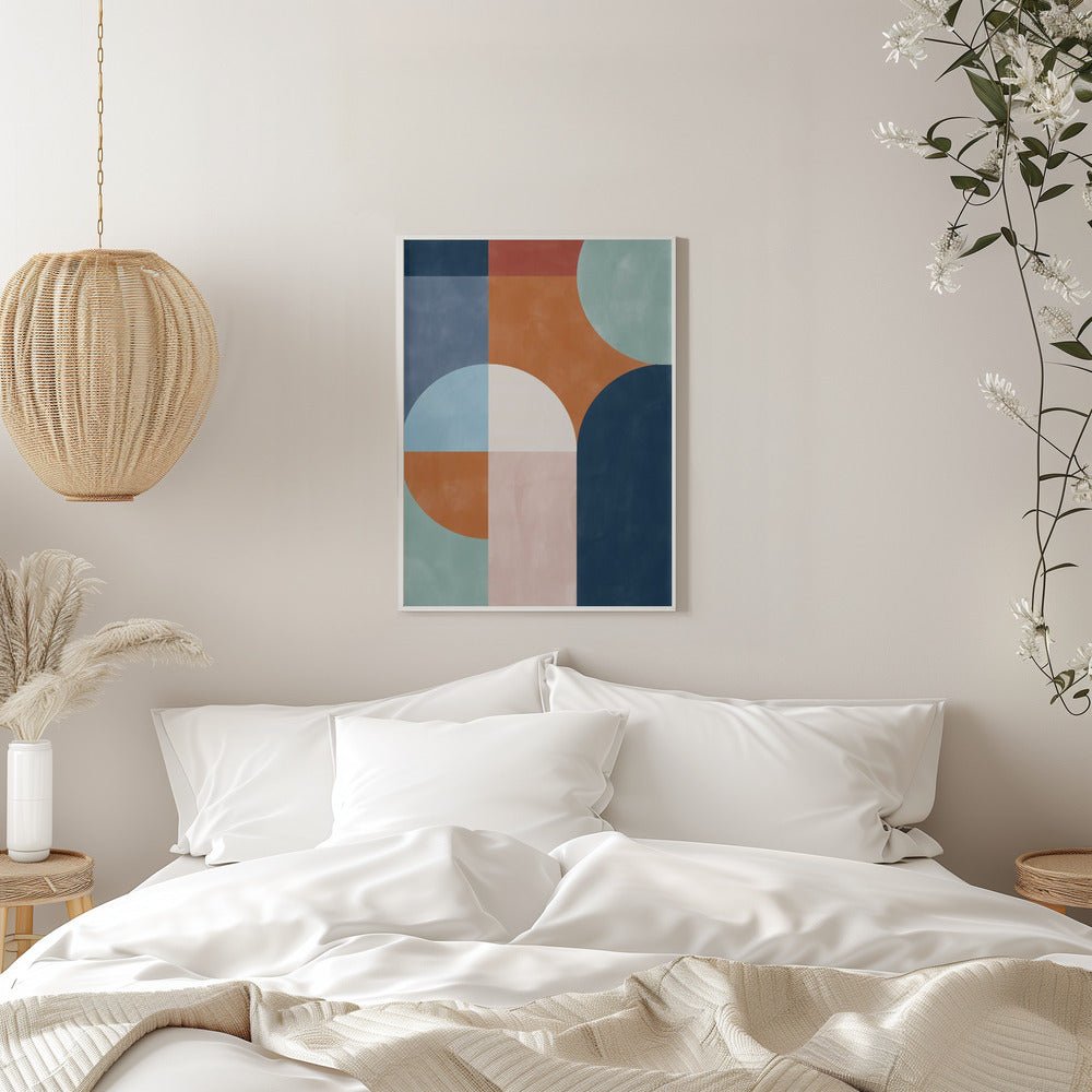 Geometric Shapes And Bold Colors - Stretched Canvas, Poster or Fine Art Print - I Heart Wall Art - Poster Print, Canvas Print or Framed Art Print