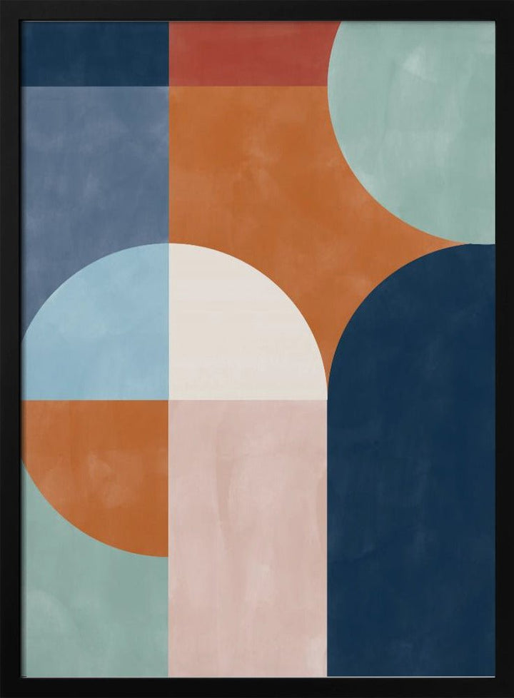 Geometric Shapes And Bold Colors - Stretched Canvas, Poster or Fine Art Print - I Heart Wall Art - Poster Print, Canvas Print or Framed Art Print