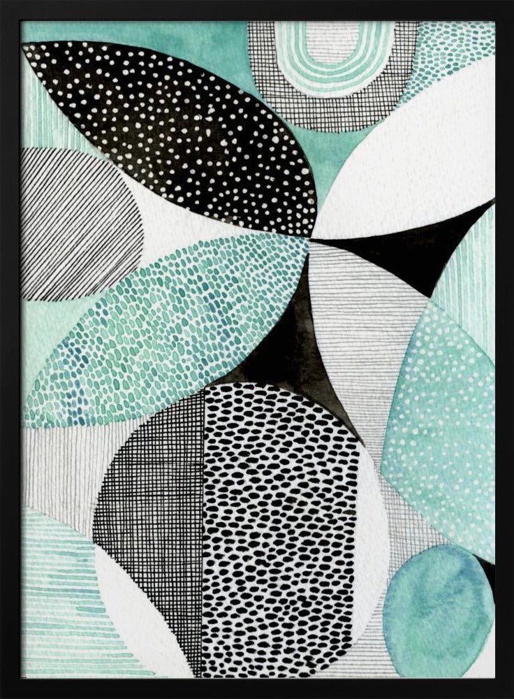 Geometric Shapes And Intricate Patterns - Stretched Canvas, Poster or Fine Art Print - I Heart Wall Art - Poster Print, Canvas Print or Framed Art Print