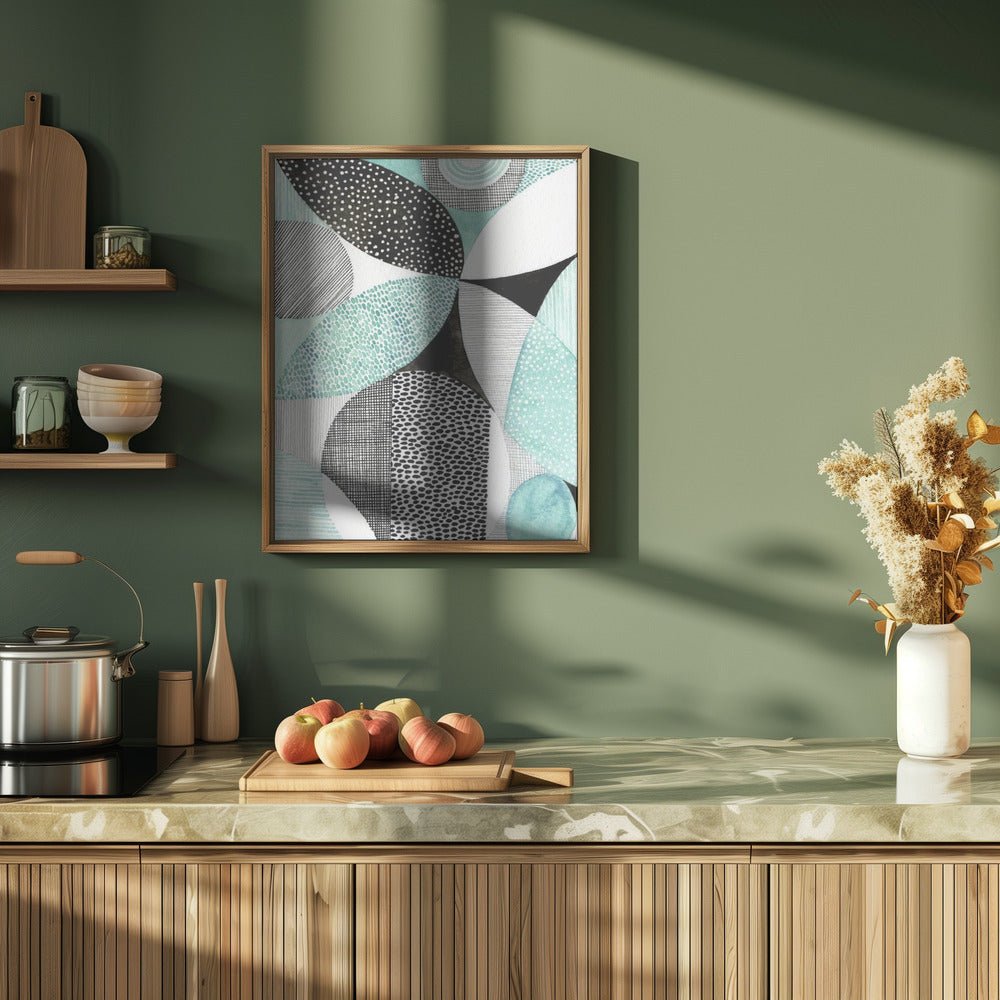 Geometric Shapes And Intricate Patterns - Stretched Canvas, Poster or Fine Art Print - I Heart Wall Art - Poster Print, Canvas Print or Framed Art Print