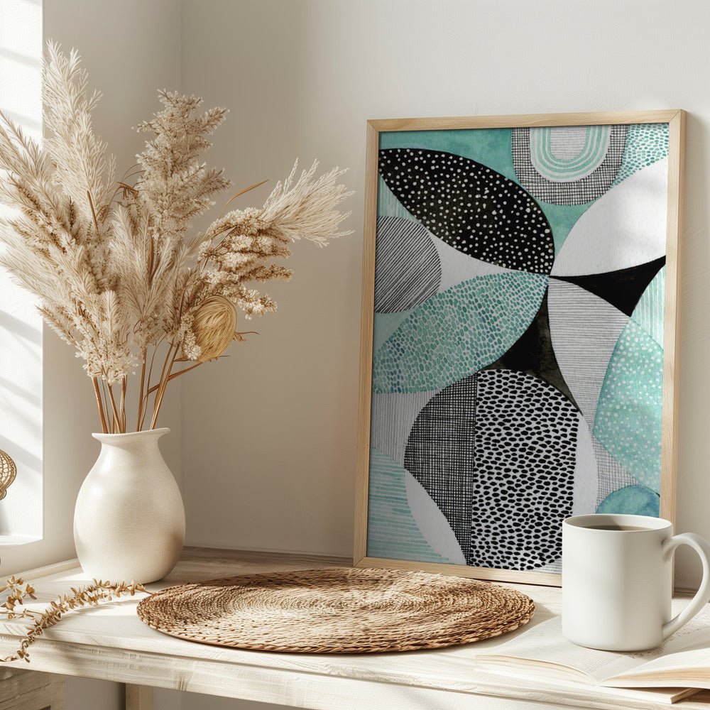 Geometric Shapes And Intricate Patterns - Stretched Canvas, Poster or Fine Art Print - I Heart Wall Art - Poster Print, Canvas Print or Framed Art Print