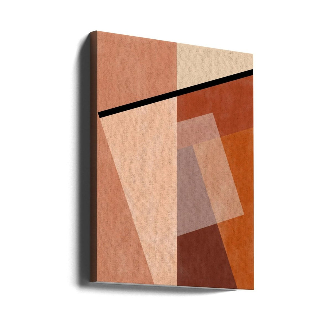Geometric Shapes And Warm Earth Tones - Stretched Canvas, Poster or Fine Art Print - I Heart Wall Art - Poster Print, Canvas Print or Framed Art Print