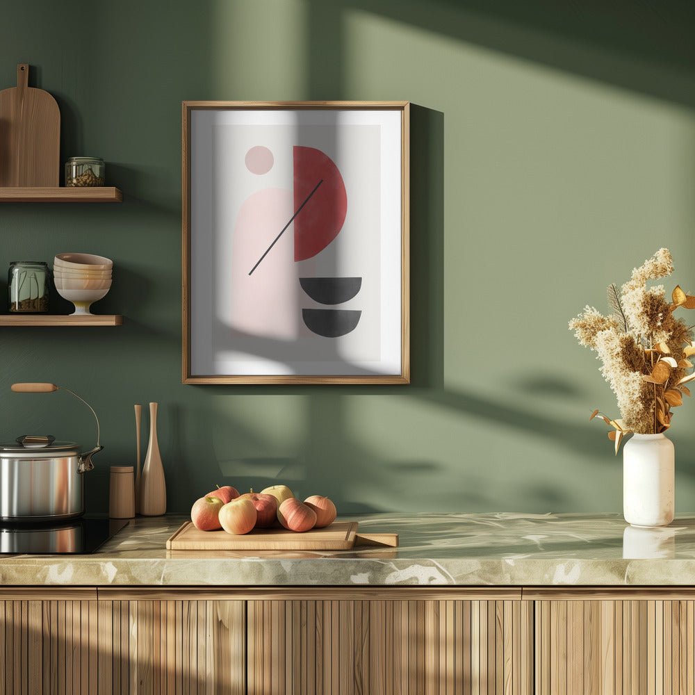 Geometric Shapes In A Minimalist Style - Stretched Canvas, Poster or Fine Art Print - I Heart Wall Art - Poster Print, Canvas Print or Framed Art Print