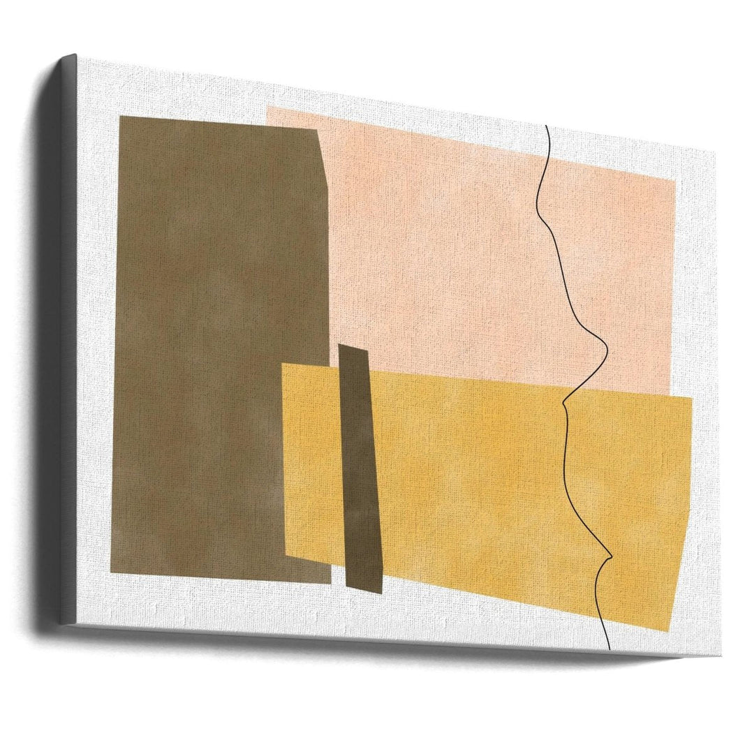 Geometric Shapes In Earthy Tones - Stretched Canvas, Poster or Fine Art Print - I Heart Wall Art - Poster Print, Canvas Print or Framed Art Print