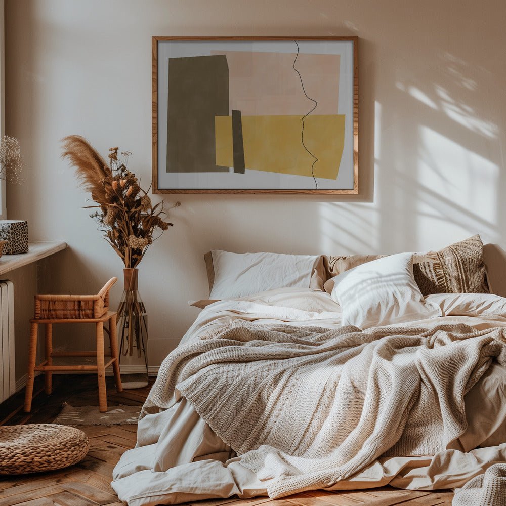 Geometric Shapes In Earthy Tones - Stretched Canvas, Poster or Fine Art Print - I Heart Wall Art - Poster Print, Canvas Print or Framed Art Print
