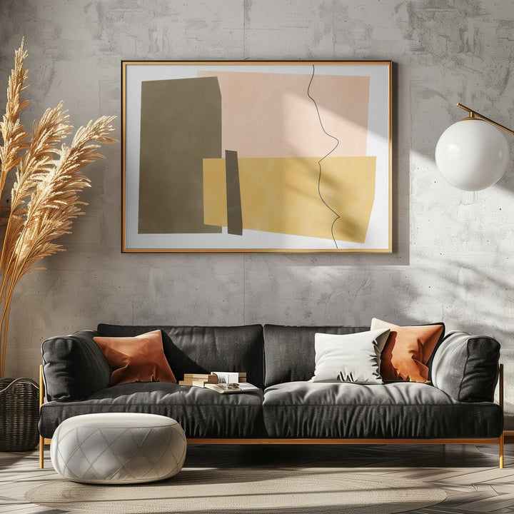 Geometric Shapes In Earthy Tones - Stretched Canvas, Poster or Fine Art Print - I Heart Wall Art - Poster Print, Canvas Print or Framed Art Print