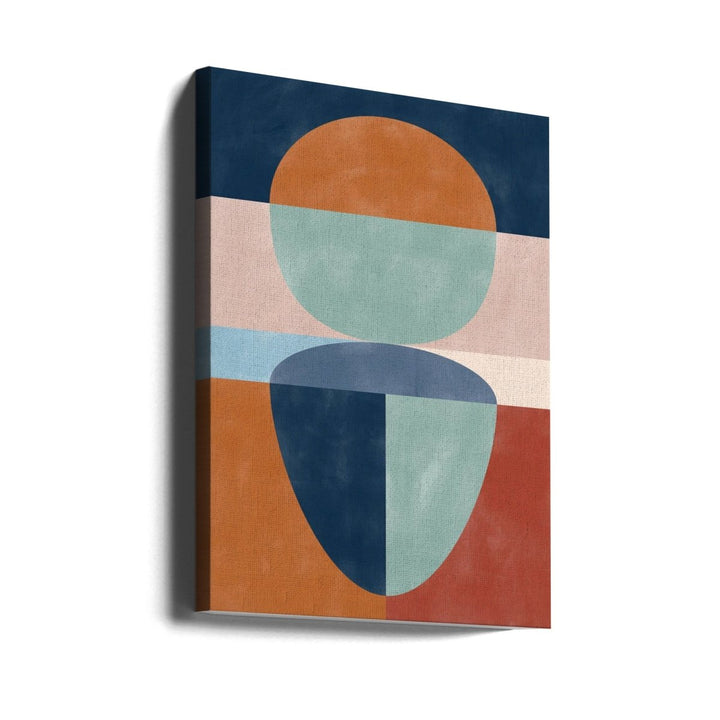 Geometric Shapes In Muted earth tones - Stretched Canvas, Poster or Fine Art Print - I Heart Wall Art - Poster Print, Canvas Print or Framed Art Print