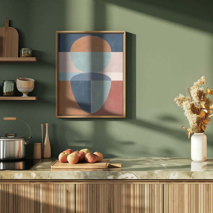Geometric Shapes In Muted earth tones - Stretched Canvas, Poster or Fine Art Print - I Heart Wall Art - Poster Print, Canvas Print or Framed Art Print