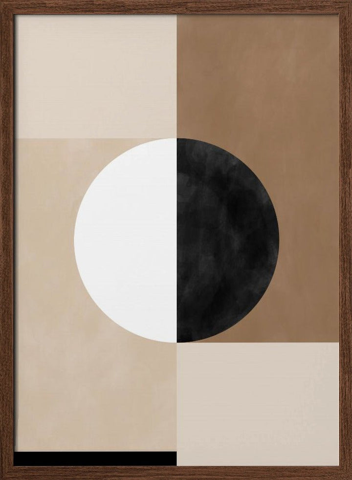 Geometric Shapes with a Central Circle - Stretched Canvas, Poster or Fine Art Print - I Heart Wall Art - Poster Print, Canvas Print or Framed Art Print