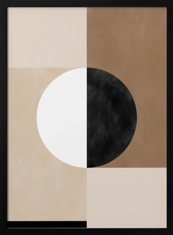 Geometric Shapes with a Central Circle - Stretched Canvas, Poster or Fine Art Print - I Heart Wall Art - Poster Print, Canvas Print or Framed Art Print