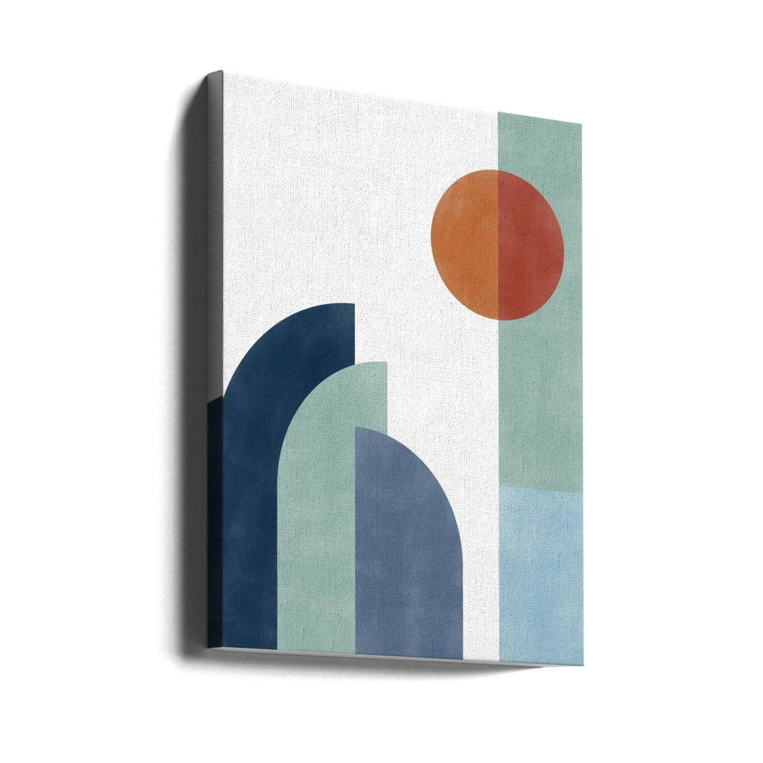Geometric Shapes With A Minimalist Design - Stretched Canvas, Poster or Fine Art Print - I Heart Wall Art - Poster Print, Canvas Print or Framed Art Print