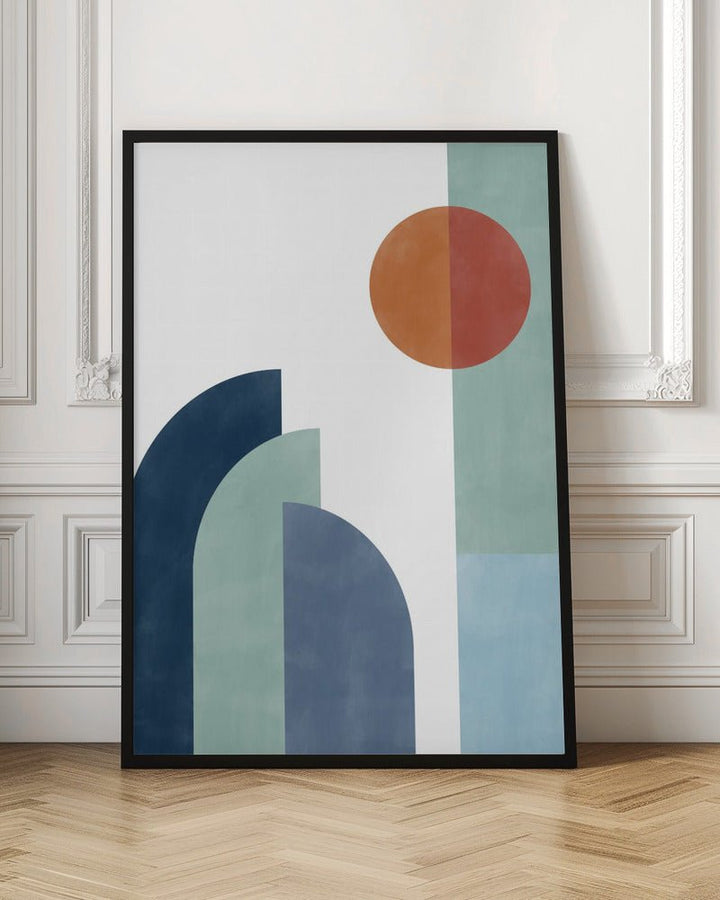 Geometric Shapes With A Minimalist Design - Stretched Canvas, Poster or Fine Art Print - I Heart Wall Art - Poster Print, Canvas Print or Framed Art Print
