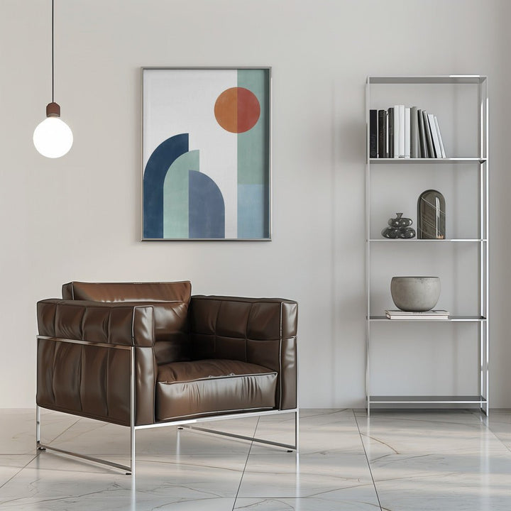 Geometric Shapes With A Minimalist Design - Stretched Canvas, Poster or Fine Art Print - I Heart Wall Art - Poster Print, Canvas Print or Framed Art Print