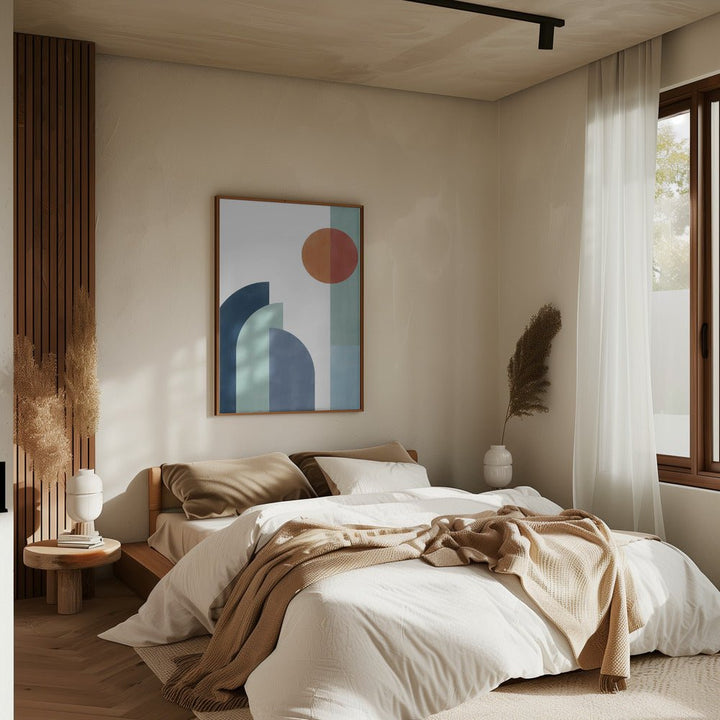 Geometric Shapes With A Minimalist Design - Stretched Canvas, Poster or Fine Art Print - I Heart Wall Art - Poster Print, Canvas Print or Framed Art Print