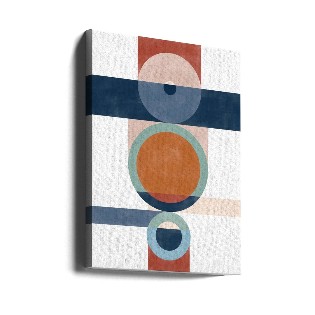 Geometric Shapes With Circles And Rectangles - Stretched Canvas, Poster or Fine Art Print - I Heart Wall Art - Poster Print, Canvas Print or Framed Art Print