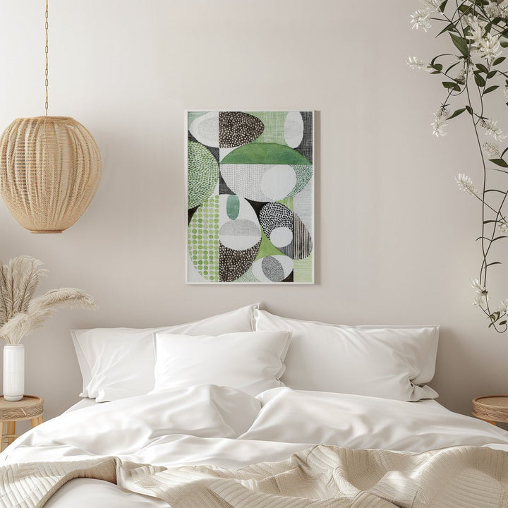 Geometric Shapes With Patterns - Stretched Canvas, Poster or Fine Art Print - I Heart Wall Art - Poster Print, Canvas Print or Framed Art Print