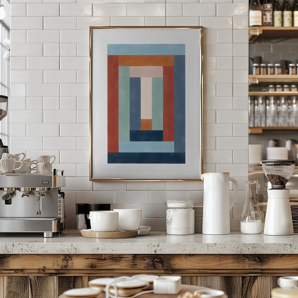 Geometric Symphony - Stretched Canvas, Poster or Fine Art Print - I Heart Wall Art - Poster Print, Canvas Print or Framed Art Print