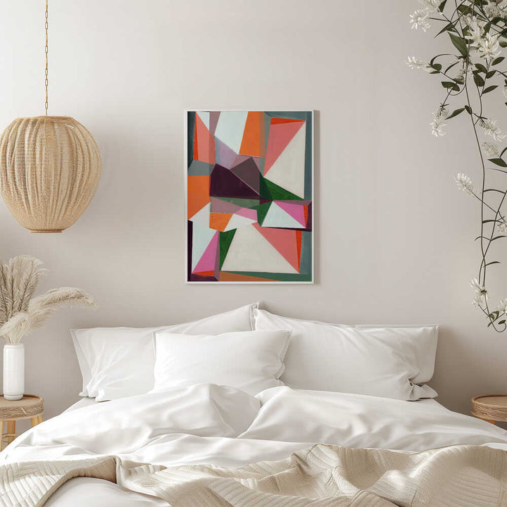 Geometric Symphony - Stretched Canvas, Poster or Fine Art Print - I Heart Wall Art - Poster Print, Canvas Print or Framed Art Print