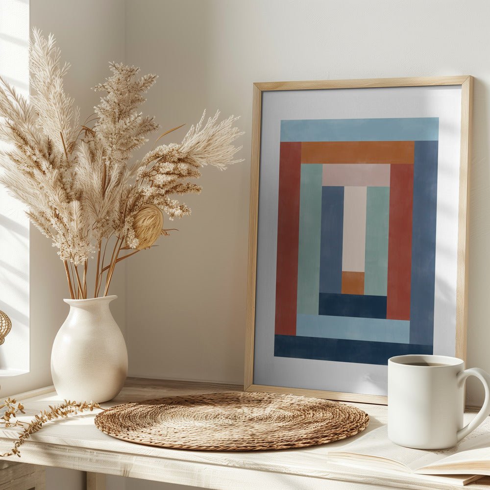Geometric Symphony - Stretched Canvas, Poster or Fine Art Print - I Heart Wall Art - Poster Print, Canvas Print or Framed Art Print