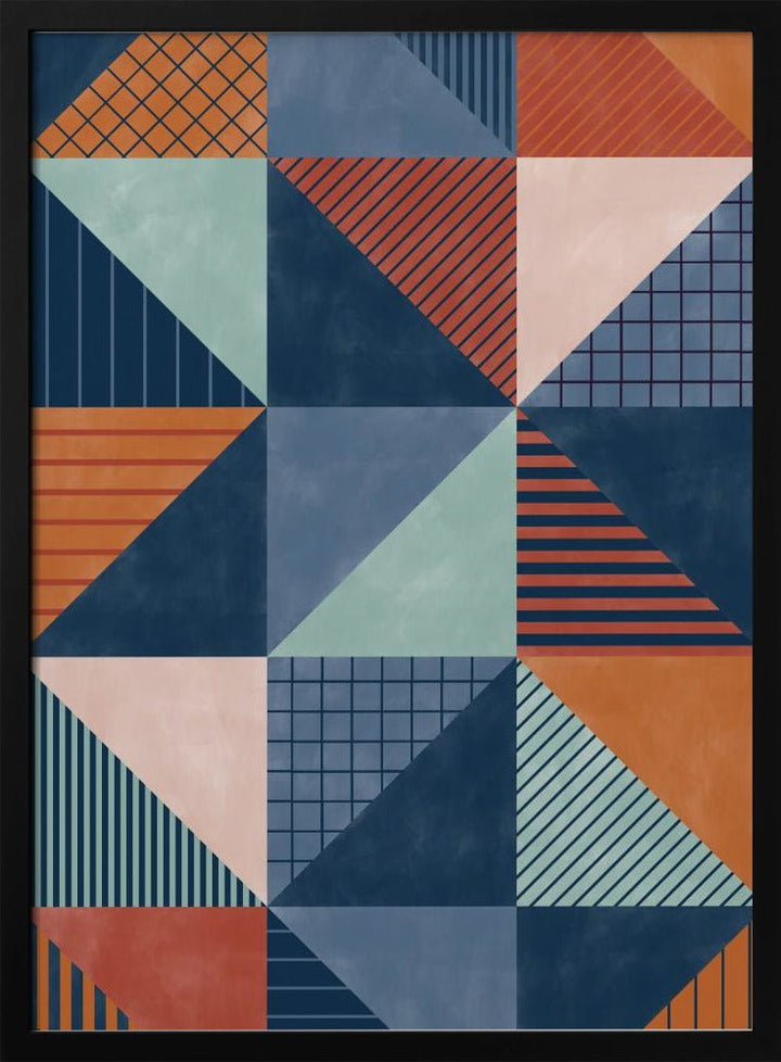 Geometric Symphony - Stretched Canvas, Poster or Fine Art Print - I Heart Wall Art - Poster Print, Canvas Print or Framed Art Print