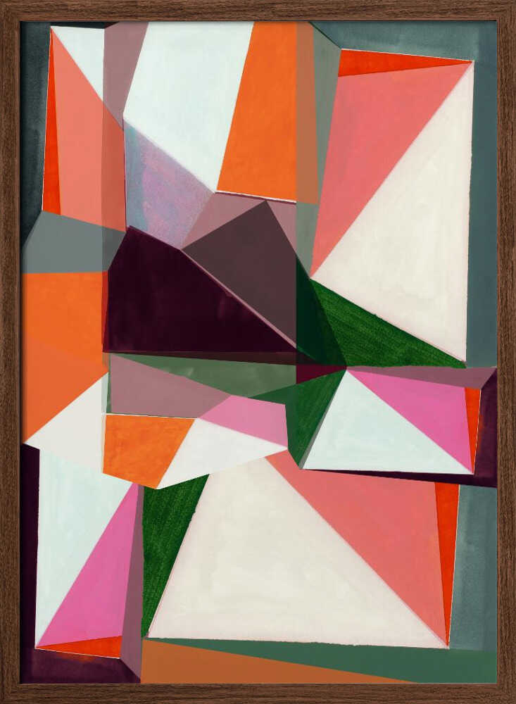 Geometric Symphony - Stretched Canvas, Poster or Fine Art Print - I Heart Wall Art - Poster Print, Canvas Print or Framed Art Print