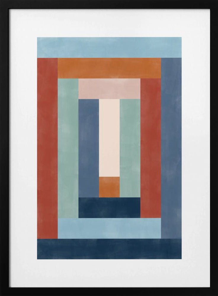 Geometric Symphony - Stretched Canvas, Poster or Fine Art Print - I Heart Wall Art - Poster Print, Canvas Print or Framed Art Print
