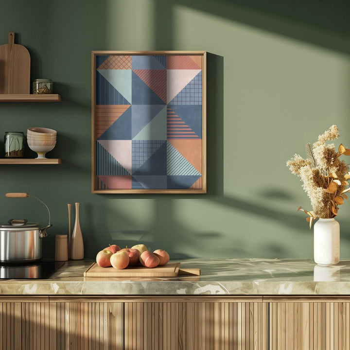 Geometric Symphony - Stretched Canvas, Poster or Fine Art Print - I Heart Wall Art - Poster Print, Canvas Print or Framed Art Print