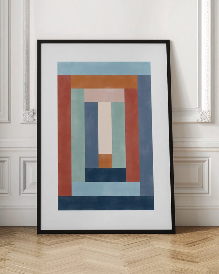 Geometric Symphony - Stretched Canvas, Poster or Fine Art Print - I Heart Wall Art - Poster Print, Canvas Print or Framed Art Print