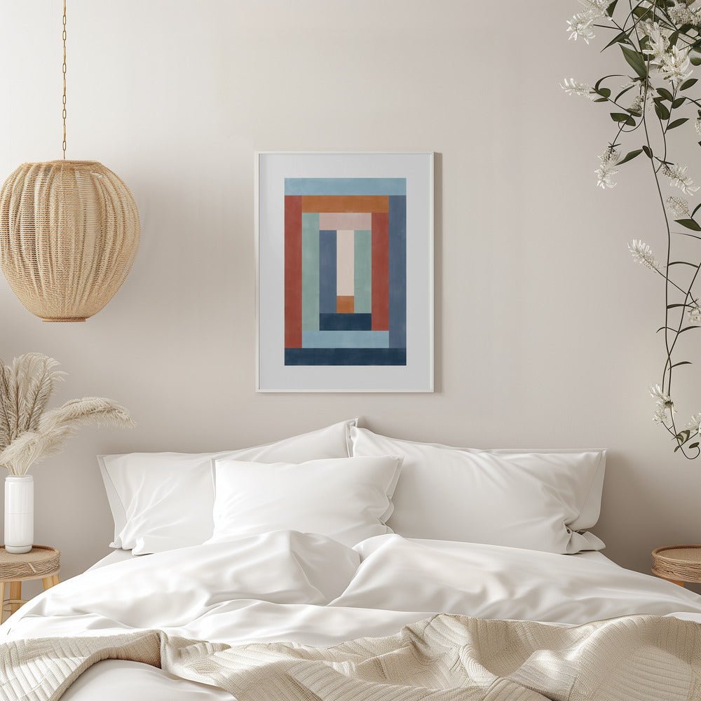 Geometric Symphony - Stretched Canvas, Poster or Fine Art Print - I Heart Wall Art - Poster Print, Canvas Print or Framed Art Print