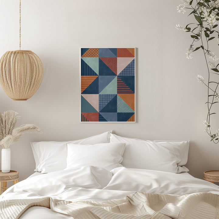 Geometric Symphony - Stretched Canvas, Poster or Fine Art Print - I Heart Wall Art - Poster Print, Canvas Print or Framed Art Print