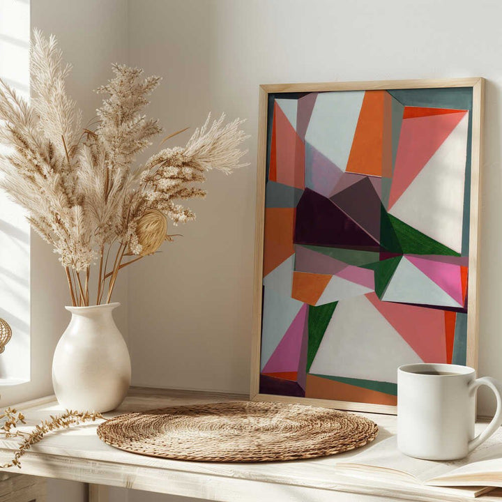 Geometric Symphony - Stretched Canvas, Poster or Fine Art Print - I Heart Wall Art - Poster Print, Canvas Print or Framed Art Print