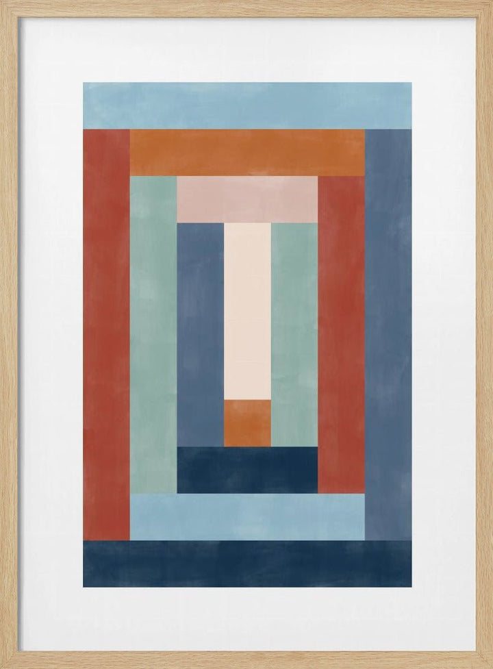 Geometric Symphony - Stretched Canvas, Poster or Fine Art Print - I Heart Wall Art - Poster Print, Canvas Print or Framed Art Print