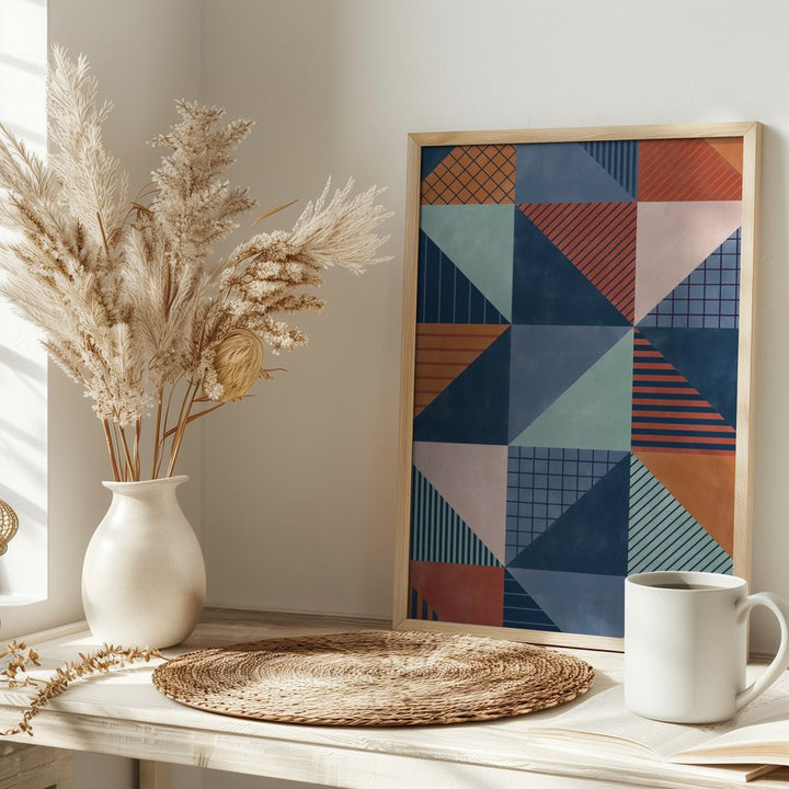 Geometric Symphony - Stretched Canvas, Poster or Fine Art Print - I Heart Wall Art - Poster Print, Canvas Print or Framed Art Print