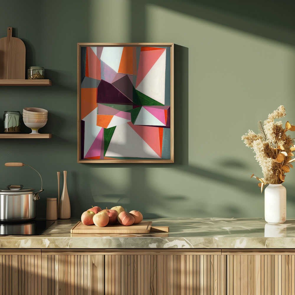 Geometric Symphony - Stretched Canvas, Poster or Fine Art Print - I Heart Wall Art - Poster Print, Canvas Print or Framed Art Print