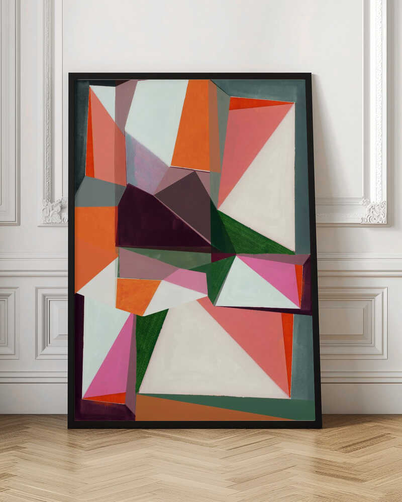 Geometric Symphony - Stretched Canvas, Poster or Fine Art Print - I Heart Wall Art - Poster Print, Canvas Print or Framed Art Print