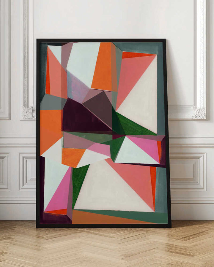 Geometric Symphony - Stretched Canvas, Poster or Fine Art Print - I Heart Wall Art - Poster Print, Canvas Print or Framed Art Print