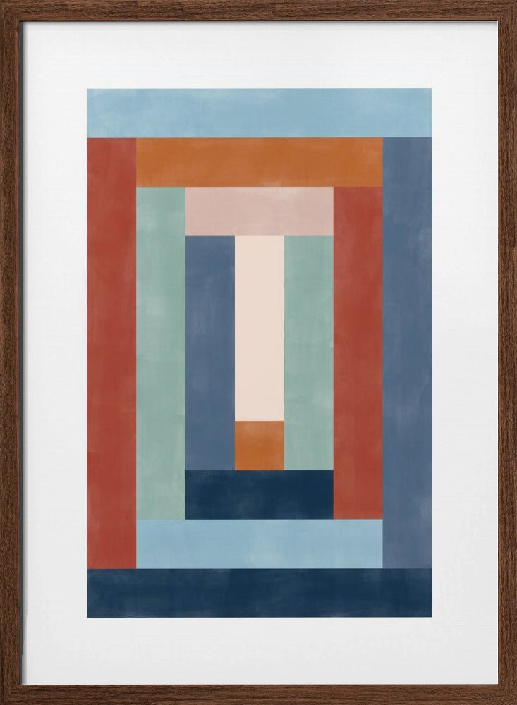 Geometric Symphony - Stretched Canvas, Poster or Fine Art Print - I Heart Wall Art - Poster Print, Canvas Print or Framed Art Print