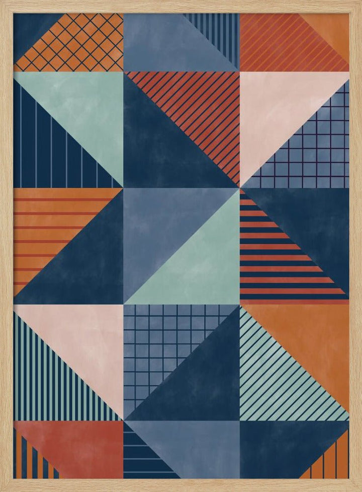 Geometric Symphony - Stretched Canvas, Poster or Fine Art Print - I Heart Wall Art - Poster Print, Canvas Print or Framed Art Print