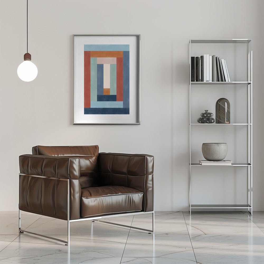 Geometric Symphony - Stretched Canvas, Poster or Fine Art Print - I Heart Wall Art - Poster Print, Canvas Print or Framed Art Print