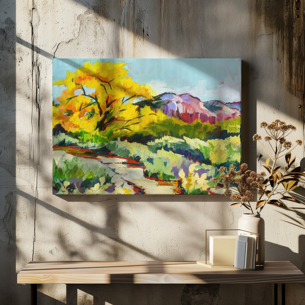 Ghost Ranch Trail - Stretched Canvas, Poster or Fine Art Print I Heart Wall Art