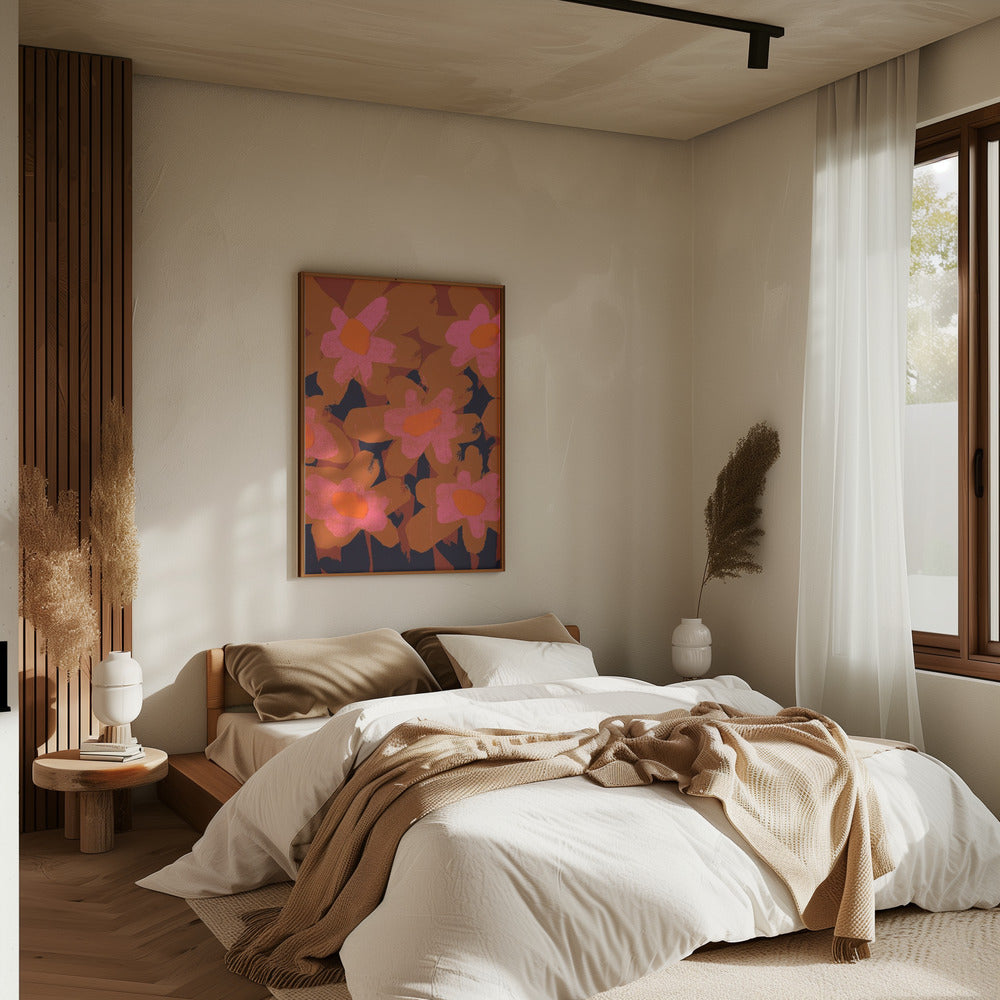 Giant Flowers - Stretched Canvas, Poster or Fine Art Print I Heart Wall Art