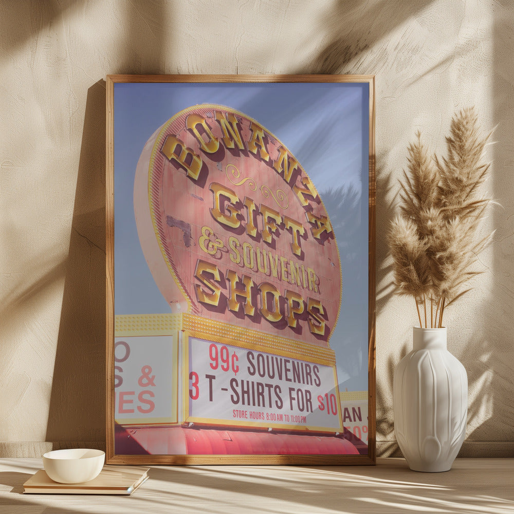 Gift Souvenirs Shop Las Vegas - Stretched Canvas, Poster or Fine Art Print I Heart Wall Art
