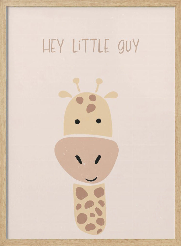 Giraffe nursery print - Stretched Canvas, Poster or Fine Art Print I Heart Wall Art