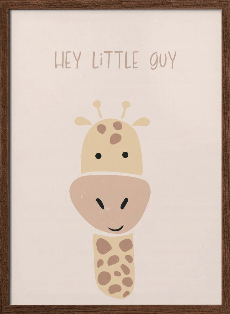 Giraffe nursery print - Stretched Canvas, Poster or Fine Art Print I Heart Wall Art
