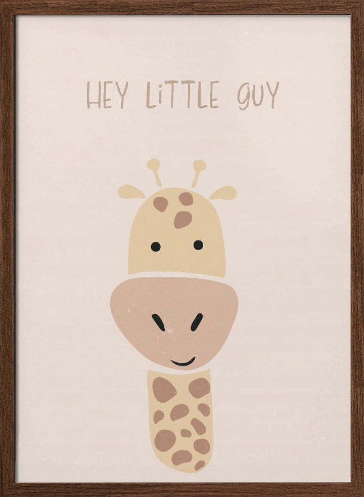 Giraffe nursery print - Stretched Canvas, Poster or Fine Art Print I Heart Wall Art