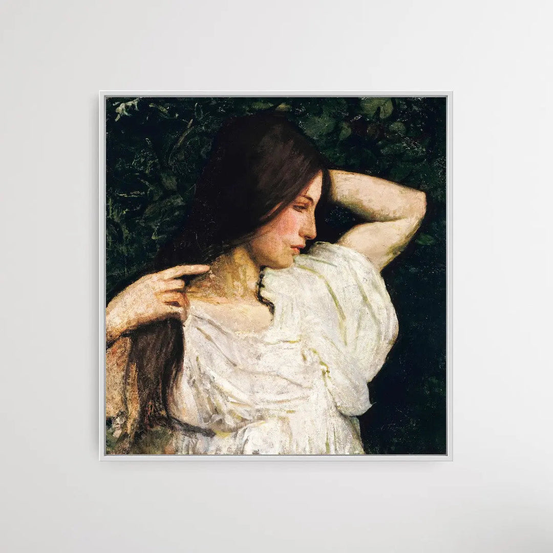 Girl in White - Square Art Print I Heart Wall Art Australia 