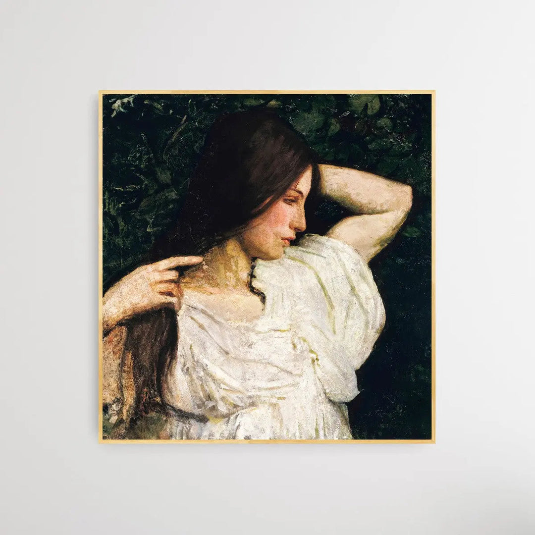 Girl in White - Square Art Print I Heart Wall Art Australia 