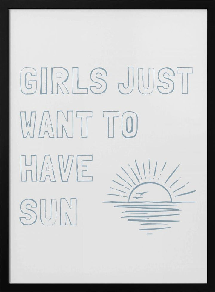 Girls Just - Stretched Canvas, Poster or Fine Art Print I Heart Wall Art
